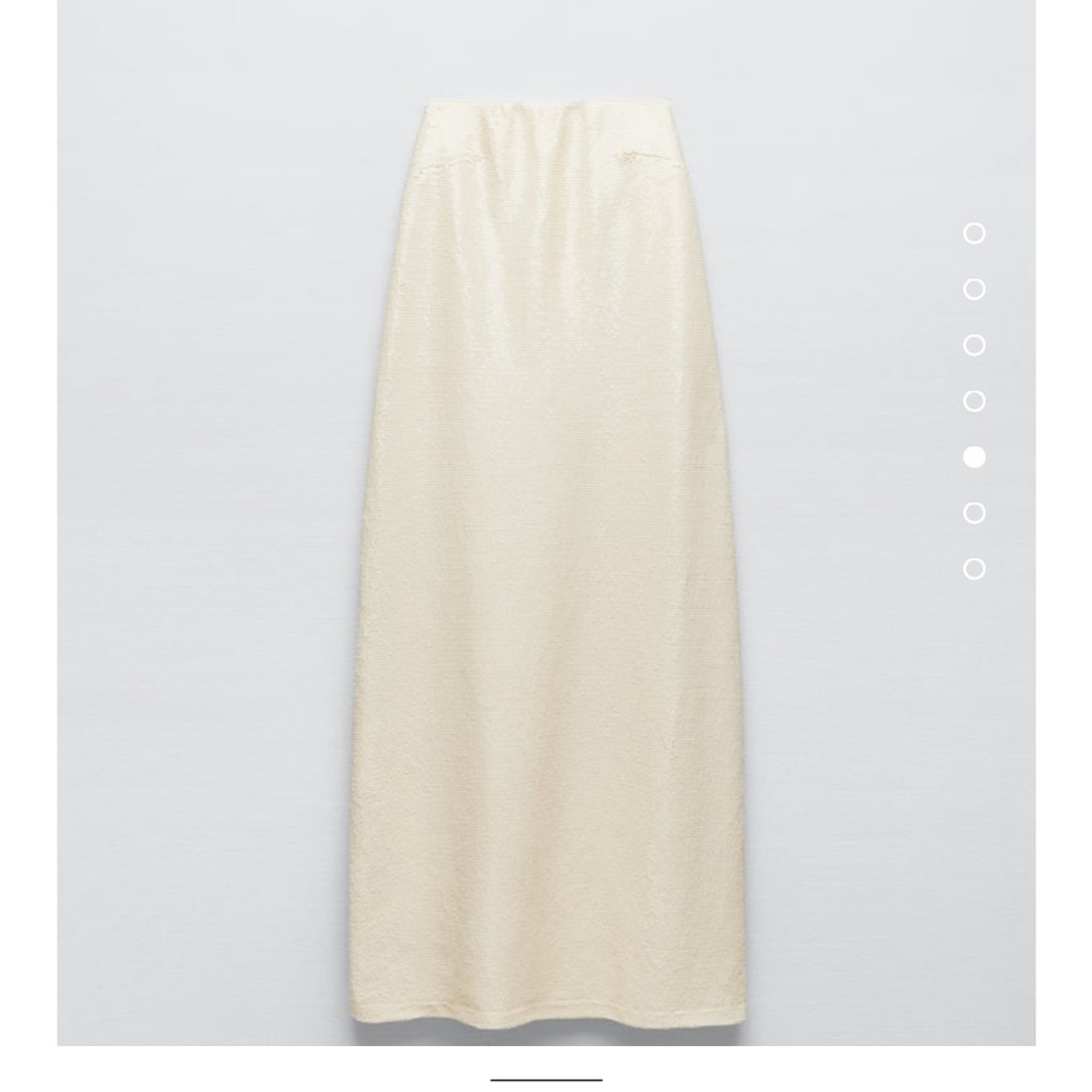 white sequin zara dress